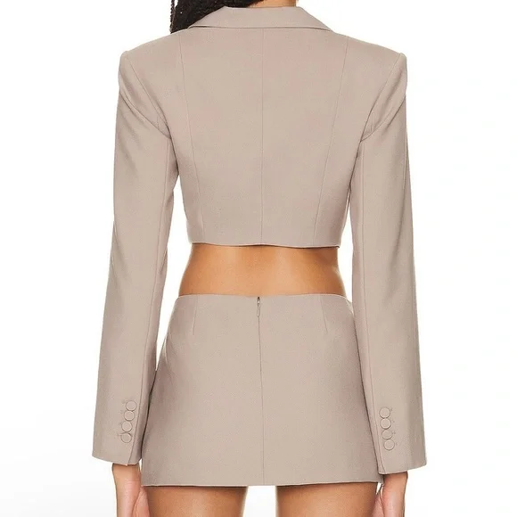 NEW Aknvas stone blazer crop 4 - Picture 2 of 10